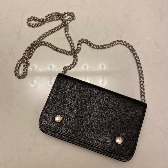 Like New Longchamp Le Foulonne Wallet on Chain Like New Longchamp Le Foulonne Wallet on Chain